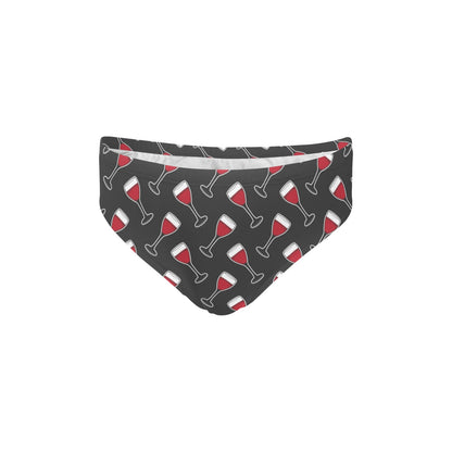 Wine Print Design LKS308 Men's Swimming Briefs
