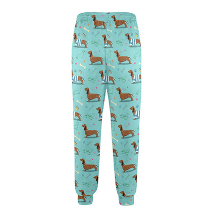 Dachshund Paw Decorative Print Pattern Men's Casual Track Pants