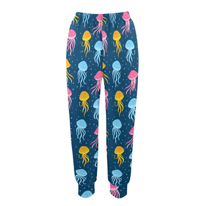 Jellyfish Pattern Print Design 04 Women's Casual Track Pants