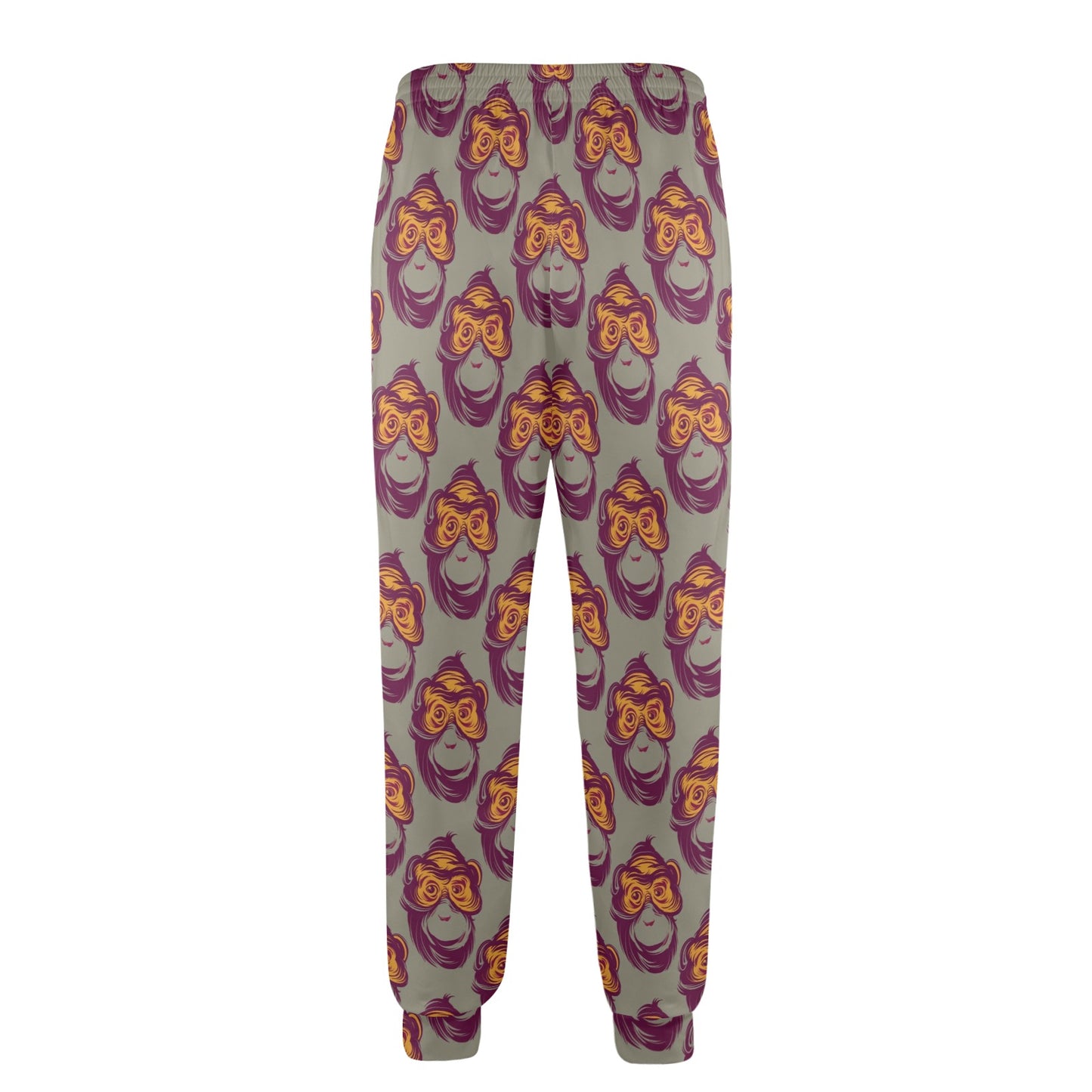 Chimpanzee Pattern Print Design 02 Men's Casual Track Pants