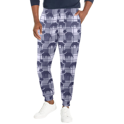French Bulldogs Design Print Pattern JJ0227 Men's Casual Track Pants