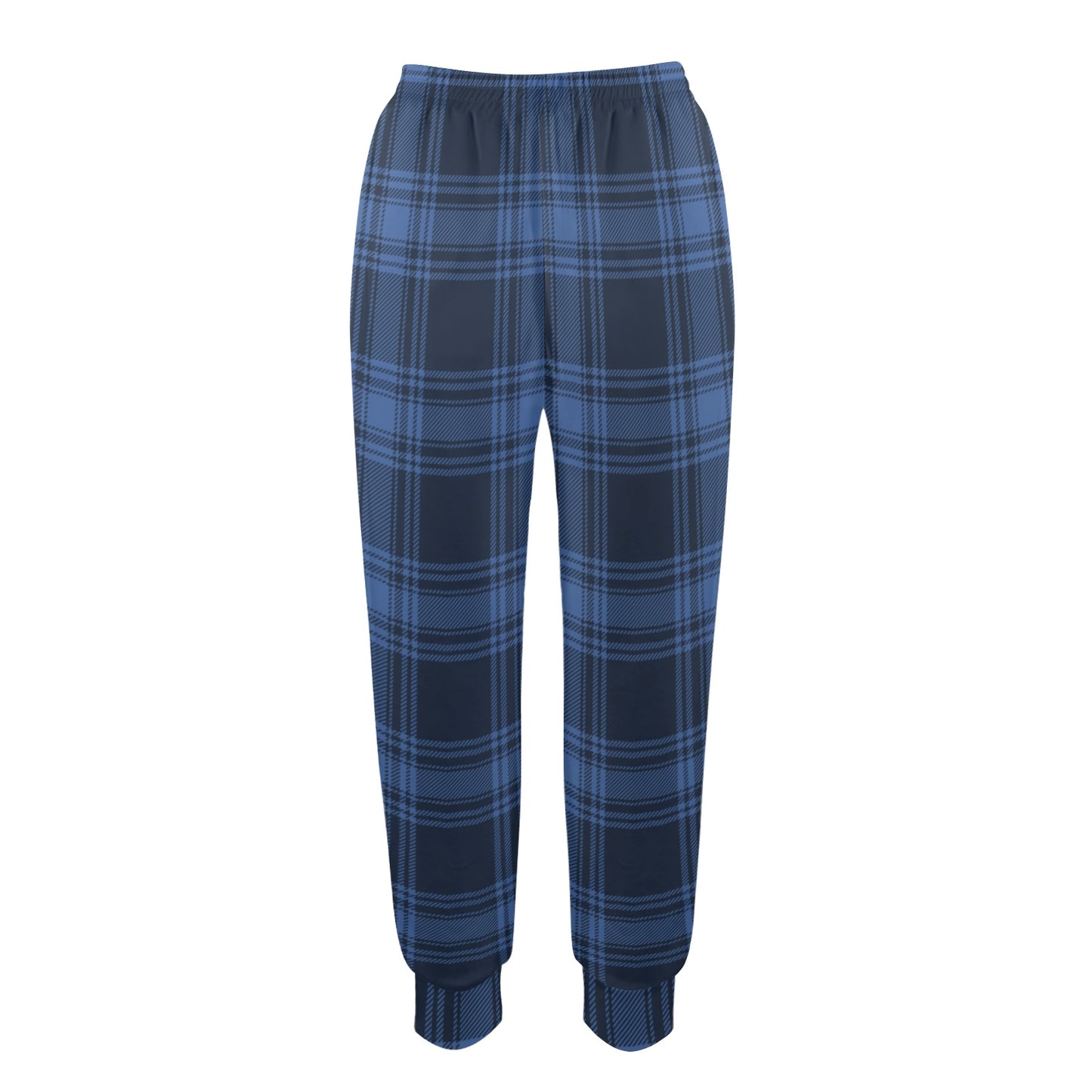 Tartan Blue Print Design LKS304 Women's Casual Track Pants