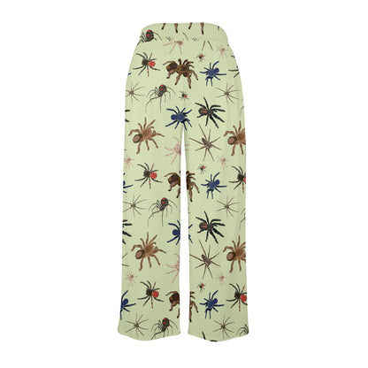 Tarantula Pattern Print Design 02 Women's Wide Leg Lounge Pants