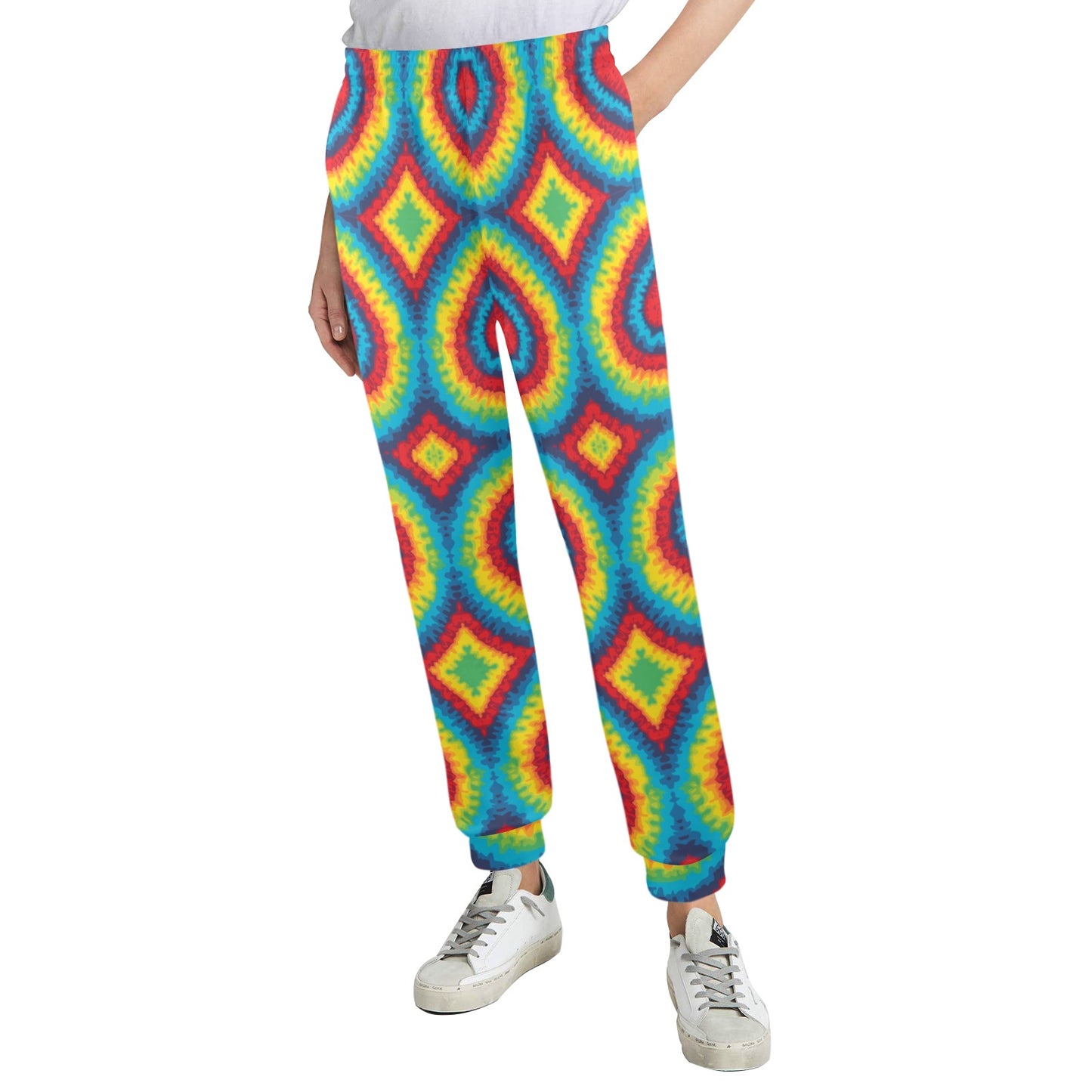Tie Dye Heart shape Women's Casual Track Pants