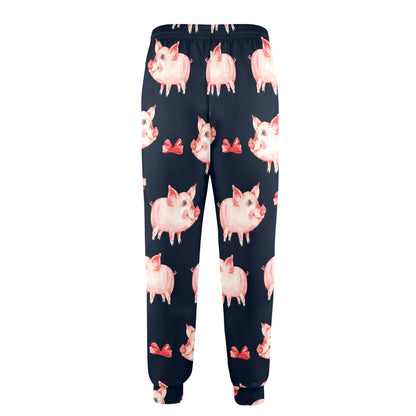 Pig Cute Pattern Print Design 02 Men's Casual Track Pants