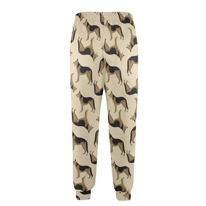German Shepherd Design Print Pattern JJ0255 Men's Casual Track Pants