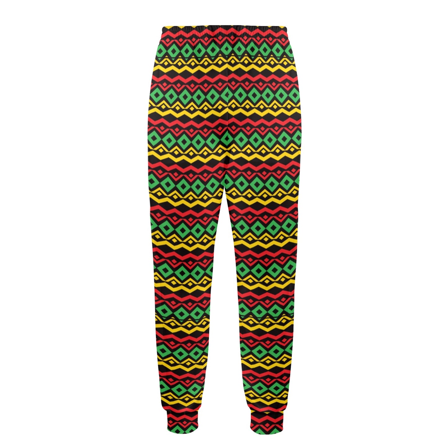 Rasta Reggae Color Themed Men's Casual Track Pants