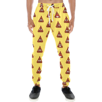 Emoji Poop Print Pattern Men's Sweatpants