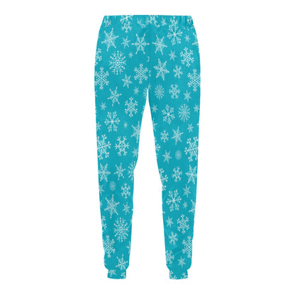 Snowflake Print Design LKS304 Men's Sweatpants