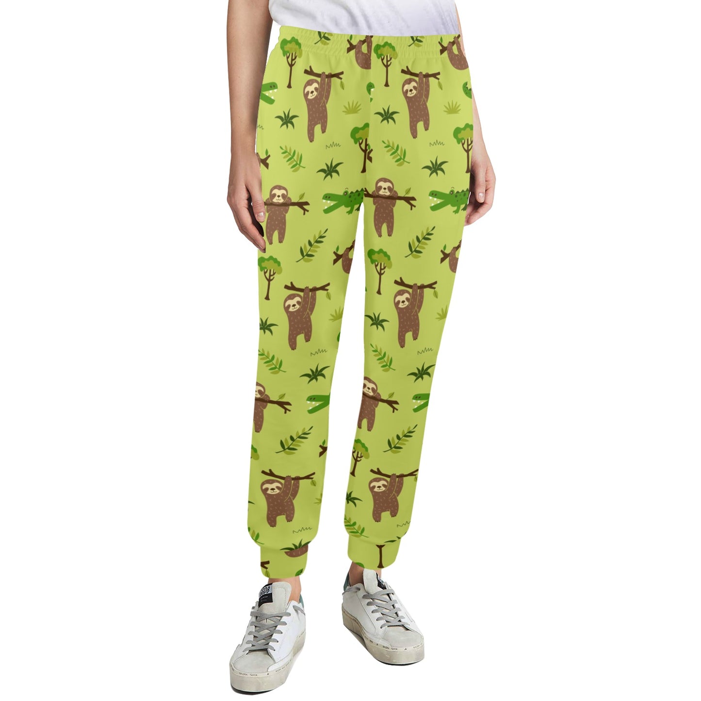 Alligator Pattern Print Design 04 Women's Casual Track Pants