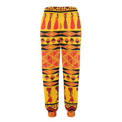 African Pattern Print Design 01 Women's Casual Track Pants