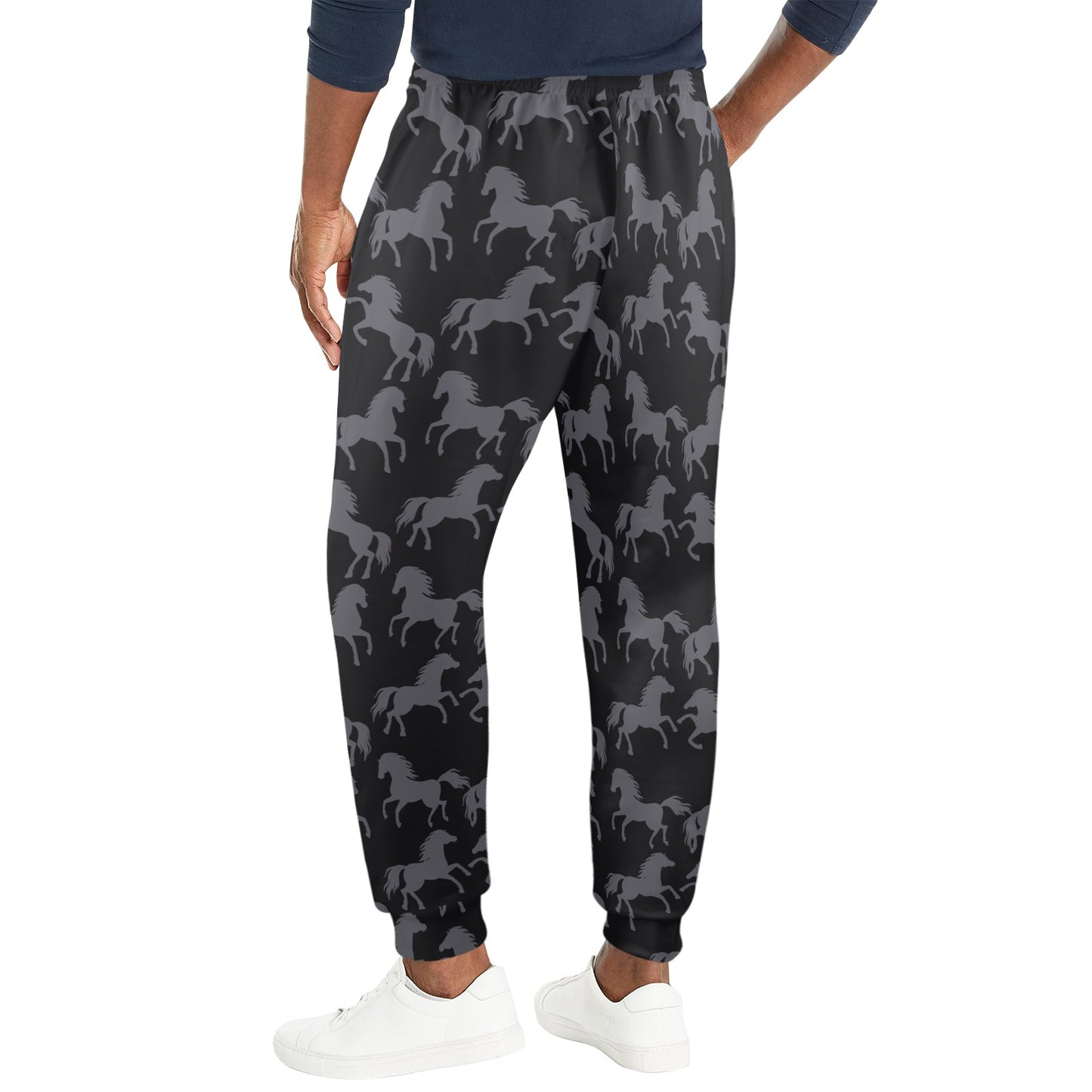 Horse Print Design LKS305 Men's Casual Track Pants