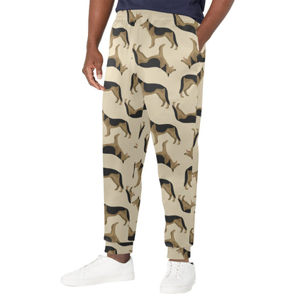 German Shepherd Design Print Pattern JJ0255 Men's Casual Track Pants