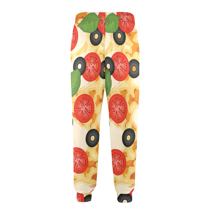 Pizza Pattern Print Design A05 Men's Casual Track Pants