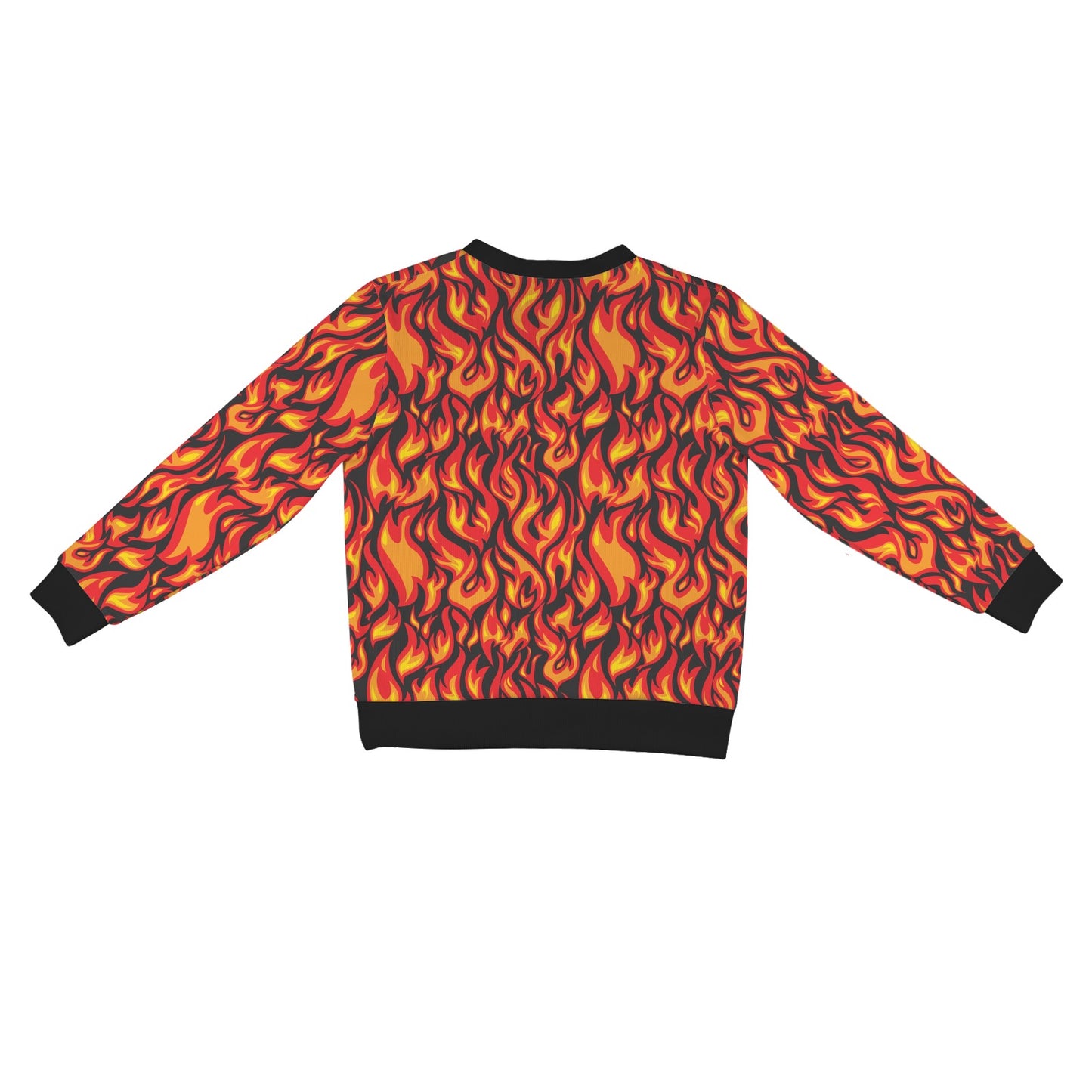 Flame Fire Print Pattern Women's Cardigan