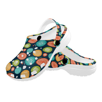 Swedish Themed Design Unisex Clogs Shoes