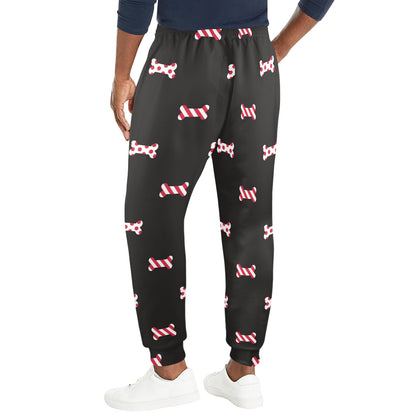 Dog Bone Pattern Print Design 04 Men's Casual Track Pants