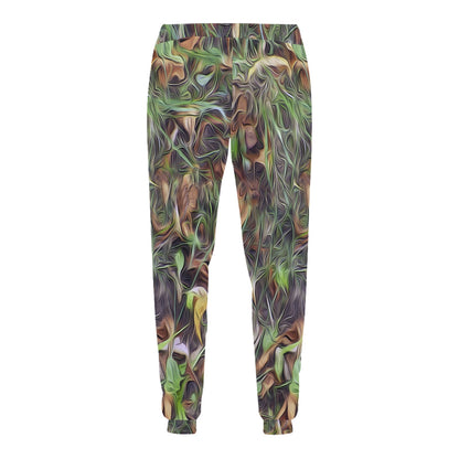 Camouflage Realistic Tree Print Men's Sweatpants