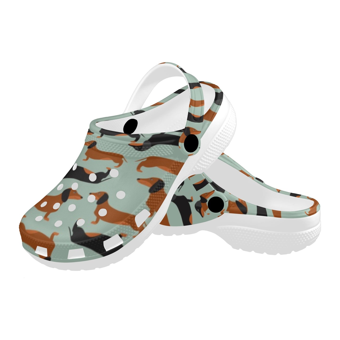 Dachshund Cute Print Pattern Unisex Clogs Shoes