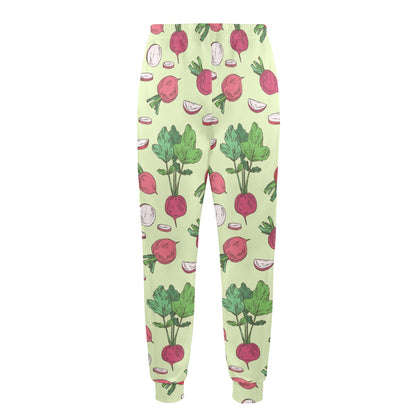 Radish Pattern Print Design A04 Men's Casual Track Pants