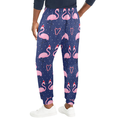 Flamingo Christmas Men's Casual Track Pants