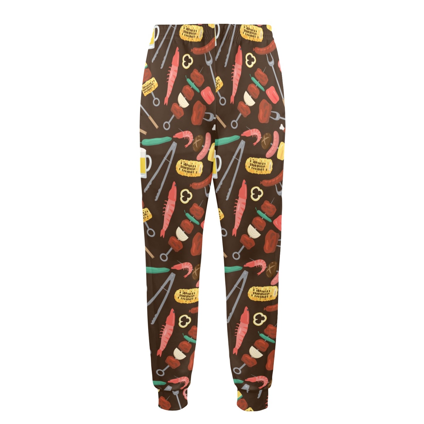 Barbecue Pattern Print Design 05 Men's Casual Track Pants