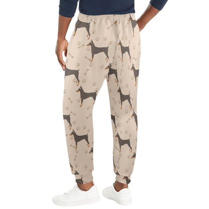 Doberman Pinschers Design Print Pattern JJ0112 Men's Casual Track Pants