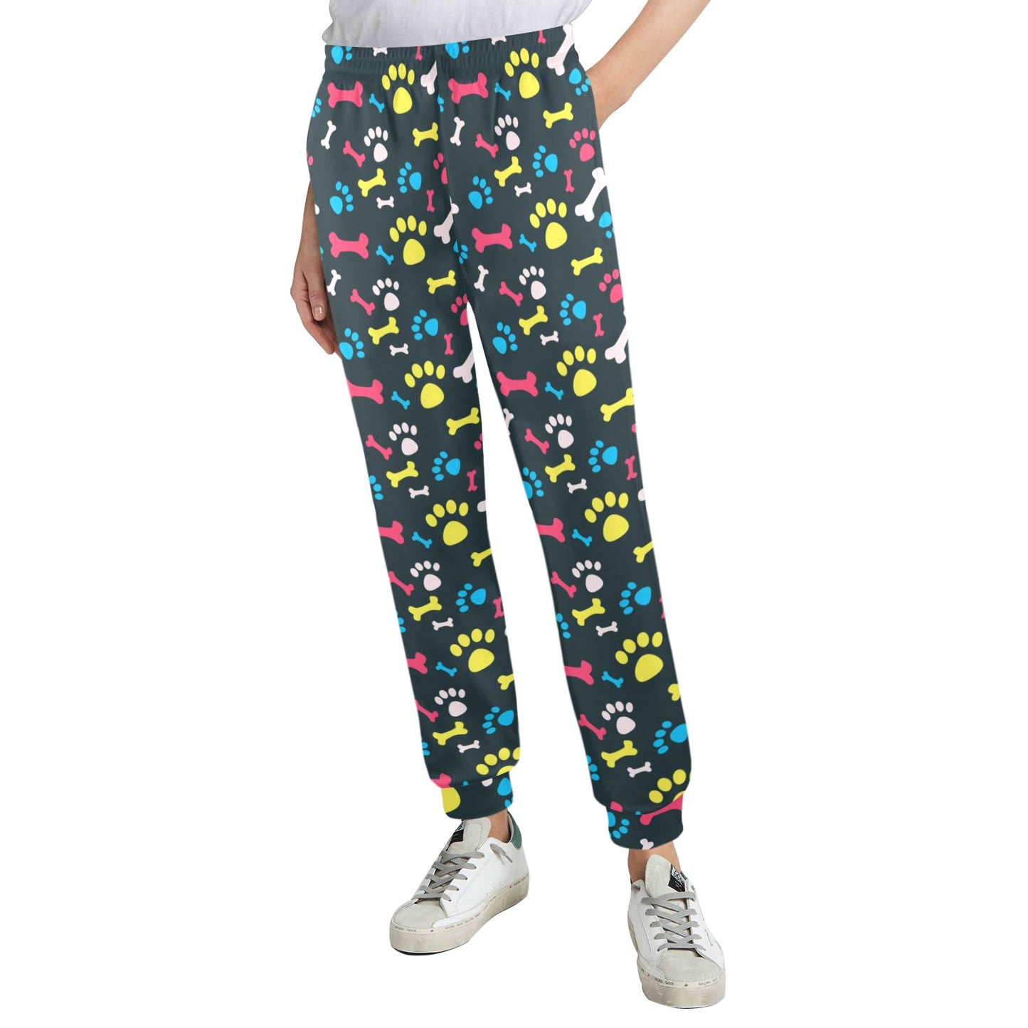 Paw Design Print Women's Casual Track Pants