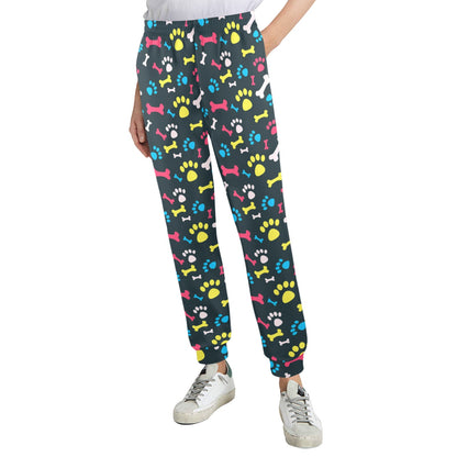 Paw Design Print Women's Casual Track Pants