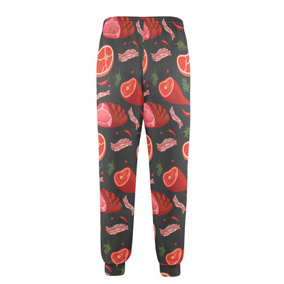 Meat Pattern Print Design 03 Men's Casual Track Pants