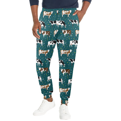 Cattle Print Design LKS404 Men's Casual Track Pants