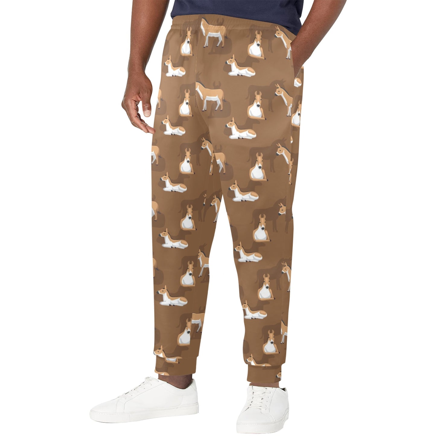 Donkey Print Design LKS401 Men's Casual Track Pants