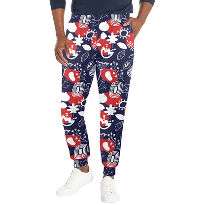Nordic Pattern Print Design A02 Men's Casual Track Pants