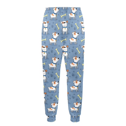 Bull Terriers Pattern Print Design 04 Men's Casual Track Pants