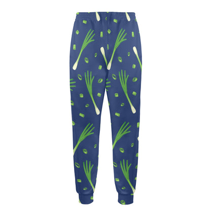 Leek Pattern Print Design 02 Men's Casual Track Pants