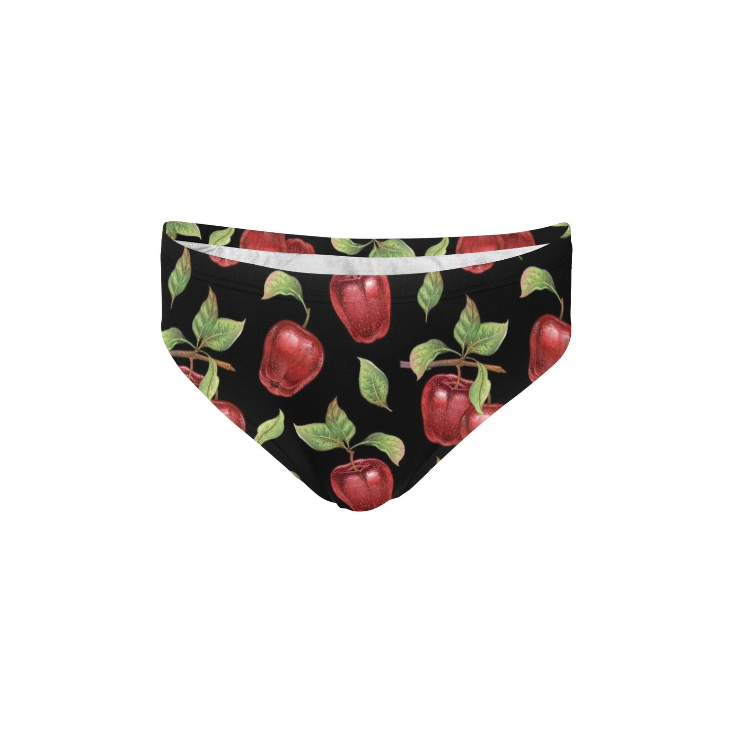 Apple Pattern Print Design AP011 Men's Swimming Briefs