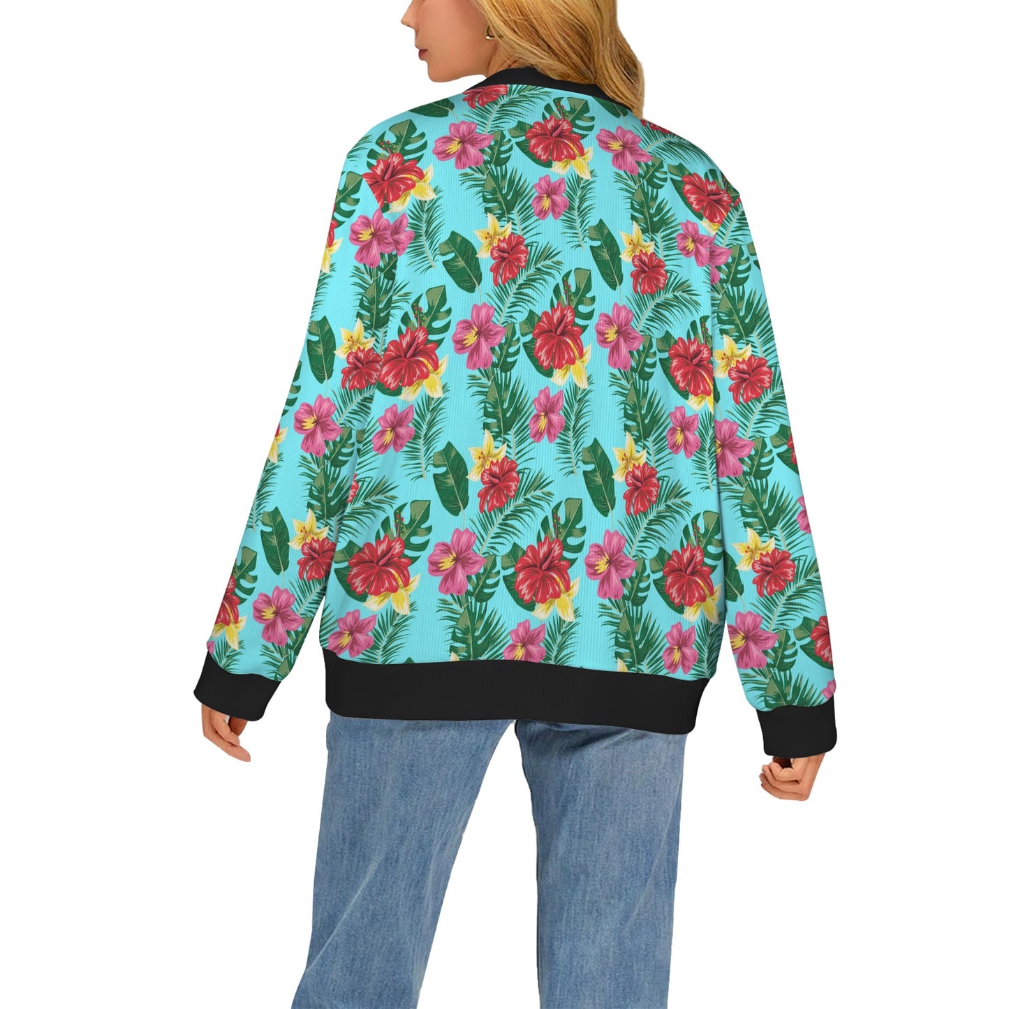 Hibiscus Hawaiian Flower Women's Cardigan