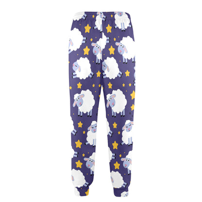 Sheep Pattern Print Design 03 Men's Casual Track Pants