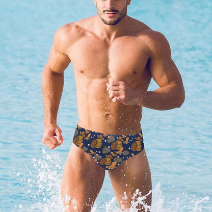 Cowboy Pattern Print Design 03 Men's Swimming Briefs