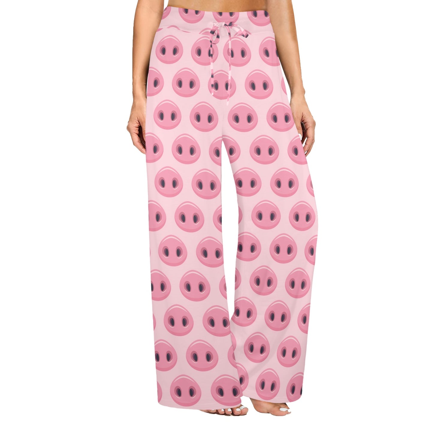 Pig Print Design LKS401 Women's Wide Leg Lounge Pants