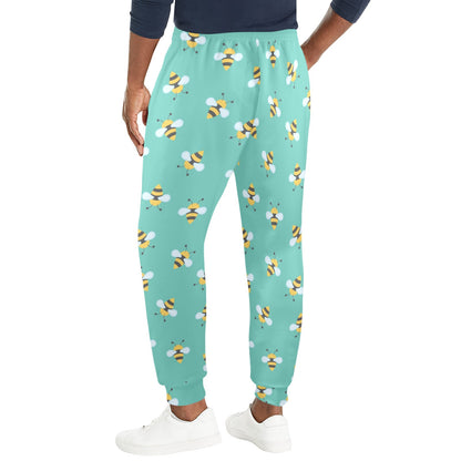 Bee Pattern Print Design 01 Men's Casual Track Pants