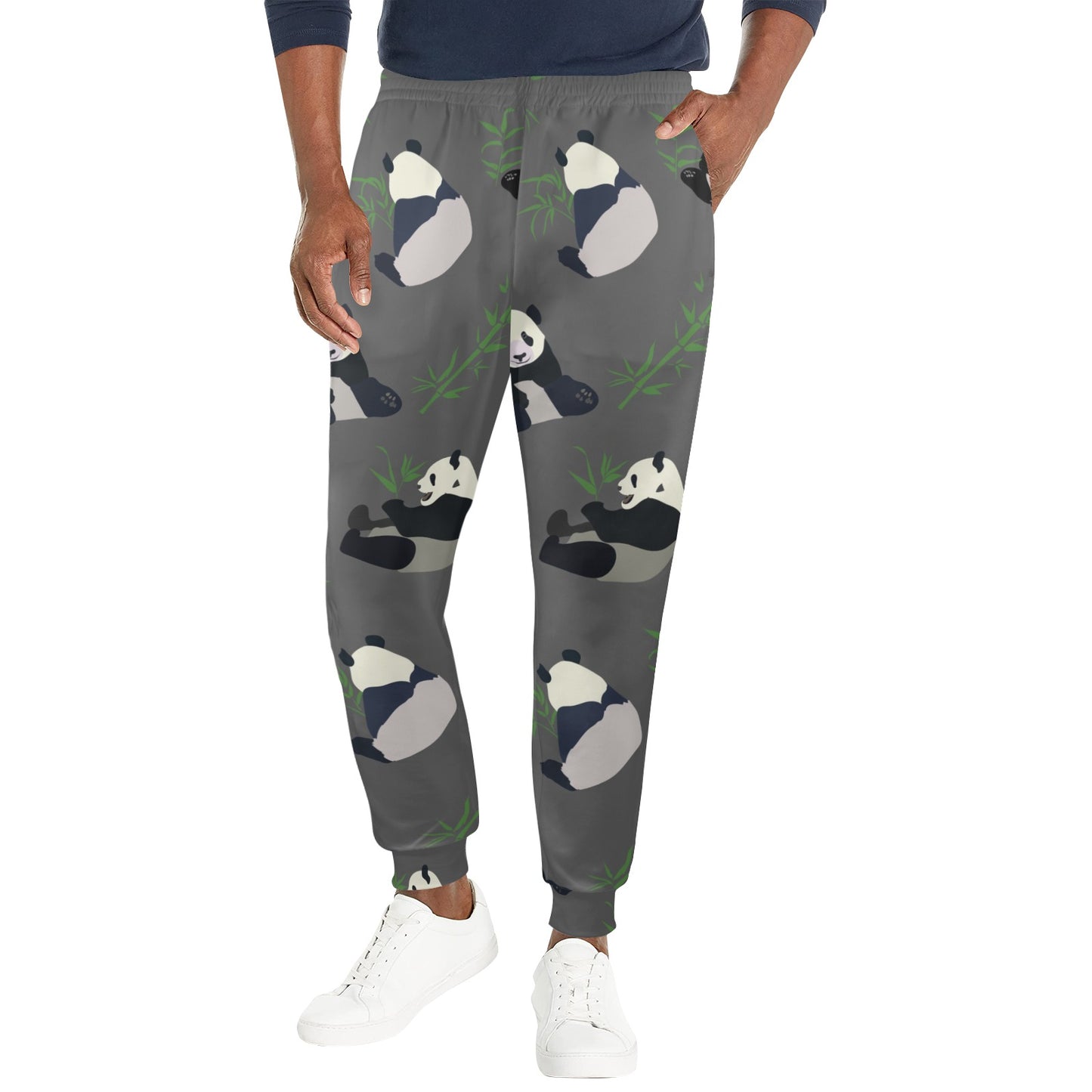 Panda Pattern Print Design A06 Men's Casual Track Pants