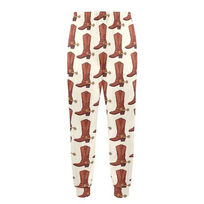 Cowboy Pattern Print Design 06 Men's Casual Track Pants