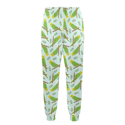 Budgerigar Pattern Print Design 04 Men's Casual Track Pants