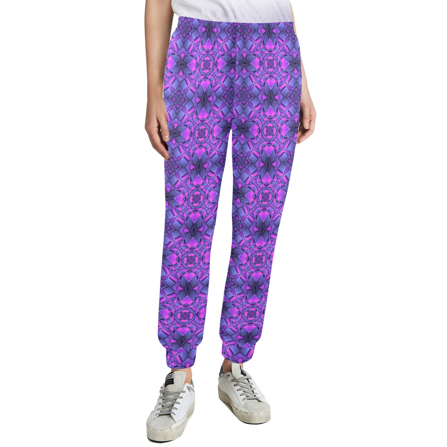 kaleidoscope Pattern Print Design Women's Casual Track Pants