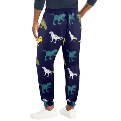 T Rex Pattern Print Design A07 Men's Casual Track Pants