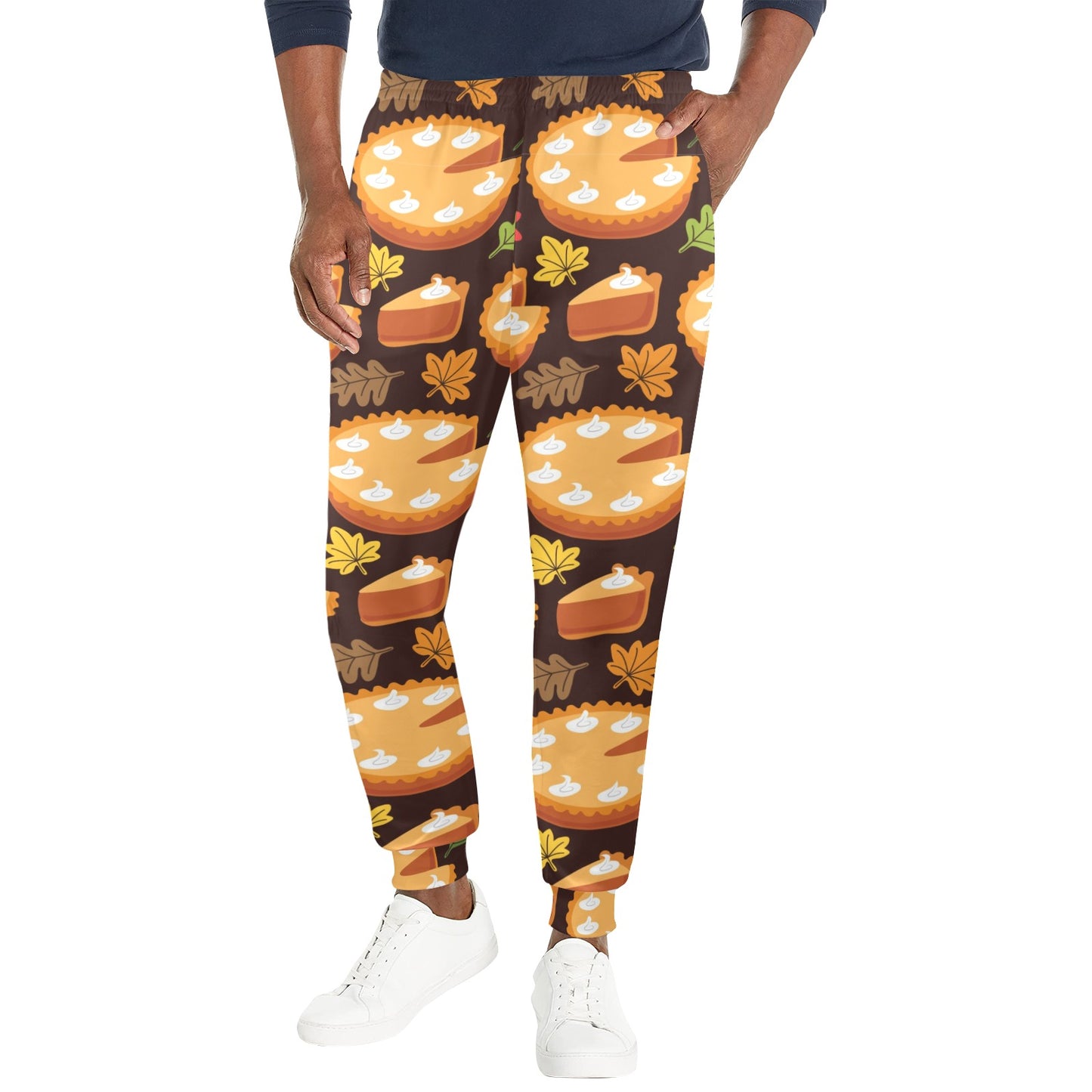 Pie Pattern Print Design A03 Men's Casual Track Pants