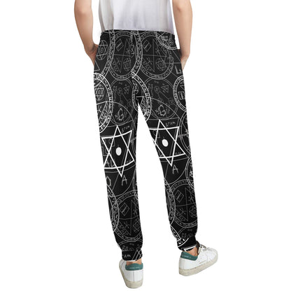 Pentagram Pattern Print Design A01 Women's Casual Track Pants
