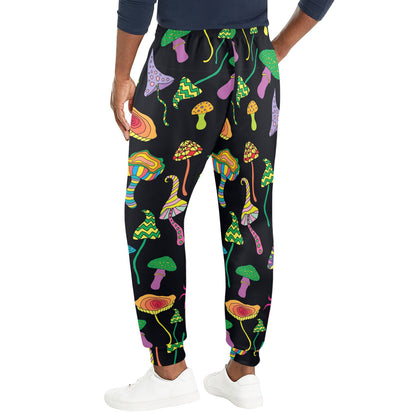 Psychedelic Mushroom Pattern Print Design A02 Men's Casual Track Pants