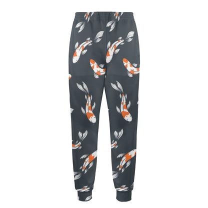 KOI Fish Pattern Print Design 04 Men's Casual Track Pants